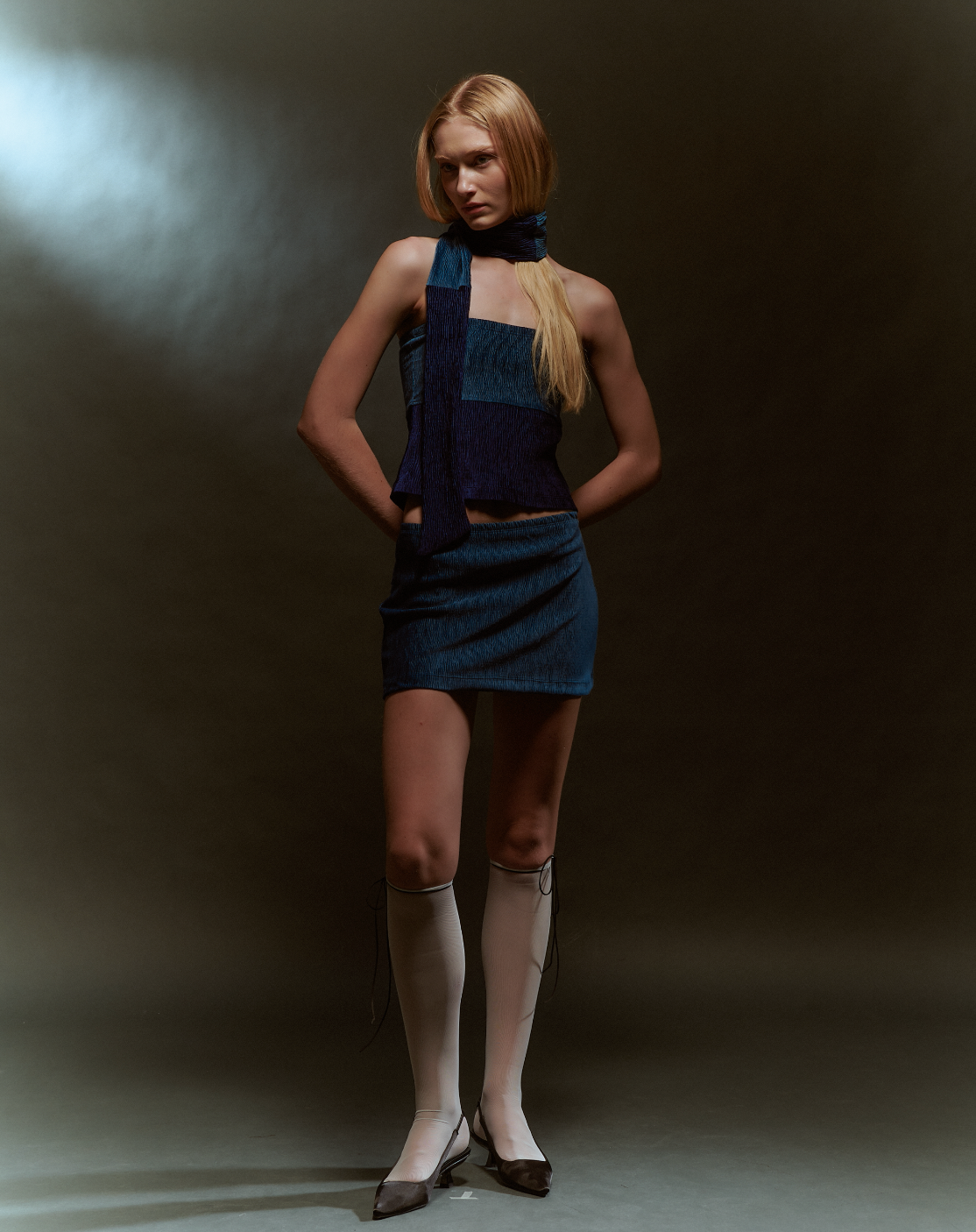Velvet Mini Skirt